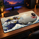 Goku Vs Vegeta Dragon Ball The Great Wave Japan Desk Mat