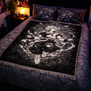 Holy Goku Ultra Instinct Woven Throw Blanket