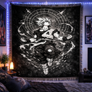 Holy Goku Ultra Instinct Woven Throw Blanket