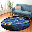 Goku Vs Death Starry Night Carpet Round Rug