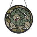 Golem Pokemon Round Stained Glass Suncatcher