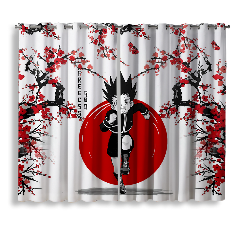 Gon Hunter X Hunter Anime Japan Style Window Curtain