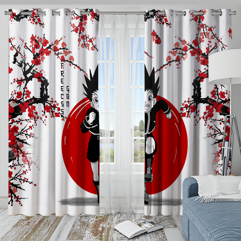 Gon Hunter X Hunter Anime Japan Style Window Curtain