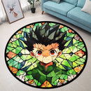 Gon Freecss Hunter X Hunter Japan Anime Stained Glass Round Rug