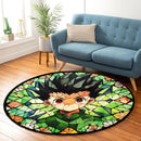 Gon Freecss Hunter X Hunter Japan Anime Stained Glass Round Rug