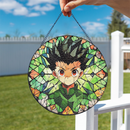 Gon Freecss Hunter X Hunter Japan Anime Round Stained Glass Suncatcher