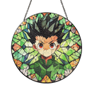 Gon Freecss Hunter X Hunter Japan Anime Round Stained Glass Suncatcher