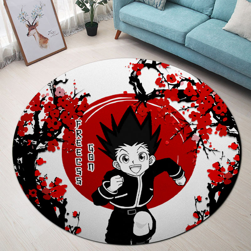 Gon Rug Gon Hunter X Hunter Japan Style Round Rug