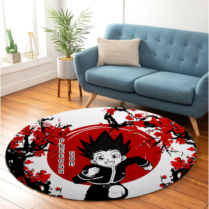 Gon Rug Gon Hunter X Hunter Japan Style Round Rug