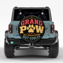 Grand Paw Like A Regular Grandpa But Cooler Car Spare Tire Cover
