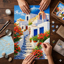 Greek Island Of Santorin Jigsaw Puzzle