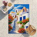 Greek island of Santorin Rectangular Area Rug