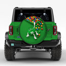 Green Jeep M&M Chocolate Candy Spill Car Spare Tire Cover