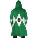Green Ranger Mighty Morphin Power Rangers Hooded Fleece Cloak Coat