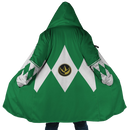 Green Ranger Mighty Morphin Power Rangers Hooded Fleece Cloak Coat