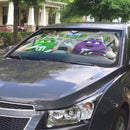 Green & Purple M&M Chocolate Custom Car Windshield Sunshades