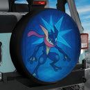 Greninja Pokemon Stained Glass Jeep Car Spare Tire Cover