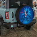 Greninja Pokemon Stained Glass Jeep Car Spare Tire Cover