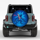Greninja Pokemon Stained Glass Jeep Car Spare Tire Cover