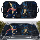 Greninja x Lucario Pokemon Car Auto Sunshades