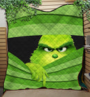 Grinch Hide Quilt Blanket