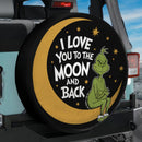 Grinch I Love You To The Moon And Back Jeep Car Spare Tire Cover