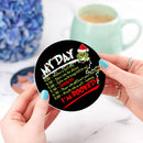 Grinch My Day Ceramic Decor Coaster - Gift Idea