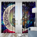 Groot Hold Yoda Love You To The Moon Galaxy Window Curtain