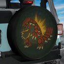 Groudon Pokemon Stained Glass Jeep Car Spare Tire Cover