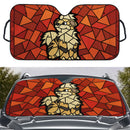 Growlithe Pokemon Stained Glass Custom Car Windshield Sunshades
