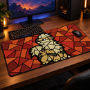 Growlithe Pokemon Stained Glass Desk Mat