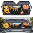 Gru x Minions Despicable Me Car Auto Sunshades