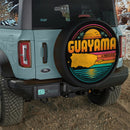 Guayama Puerto Rico Map Sunset Car Spare Tire Cover