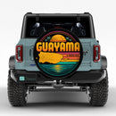 Guayama Puerto Rico Map Sunset Car Spare Tire Cover