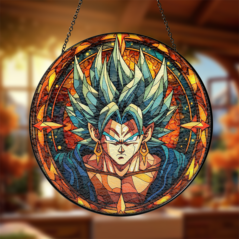 Guku Dragon Ball Stained Glass Suncatcher