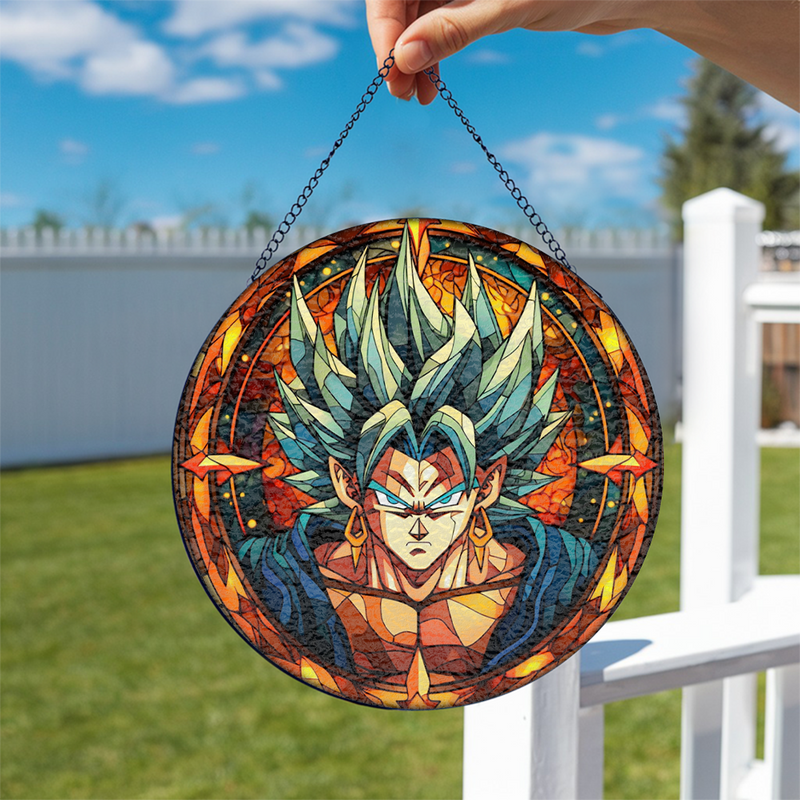 Guku Dragon Ball Stained Glass Suncatcher