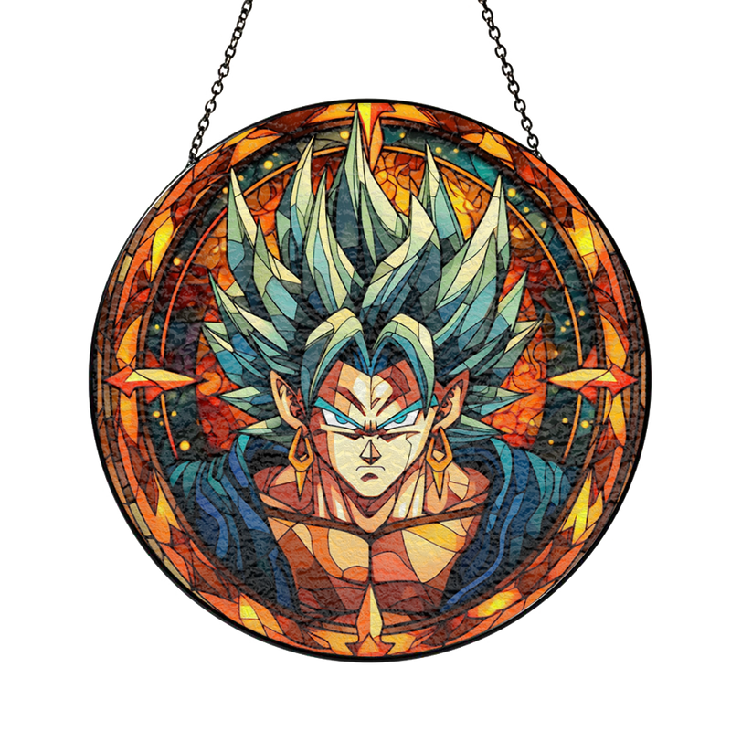Guku Dragon Ball Stained Glass Suncatcher