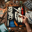 Gundam Face Retro Japan Jigsaw Puzzle