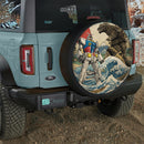 Gundam Godzilla The Great Wave Art Car Spare Tire Cover