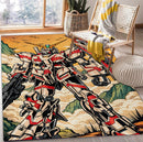Gundam Japan Art Rectangular Area Rug