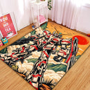 Gundam Japan Art Rectangular Area Rug