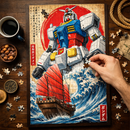 Gundam The White Devil Of the Great Wave Jigsaw Puzzle