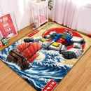 Gundam The White Devil Of The Great Wave Rectangular Area Rug