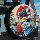 Gundam The White Devil Of the Great Wave Car Spare Tire Cover