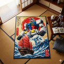 Gundam The White Devil Of The Great Wave Rectangular Area Rug