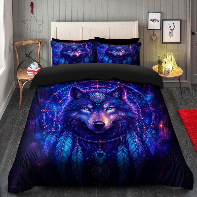 Gurardian Dreamcatcher Wolf Bedding Set