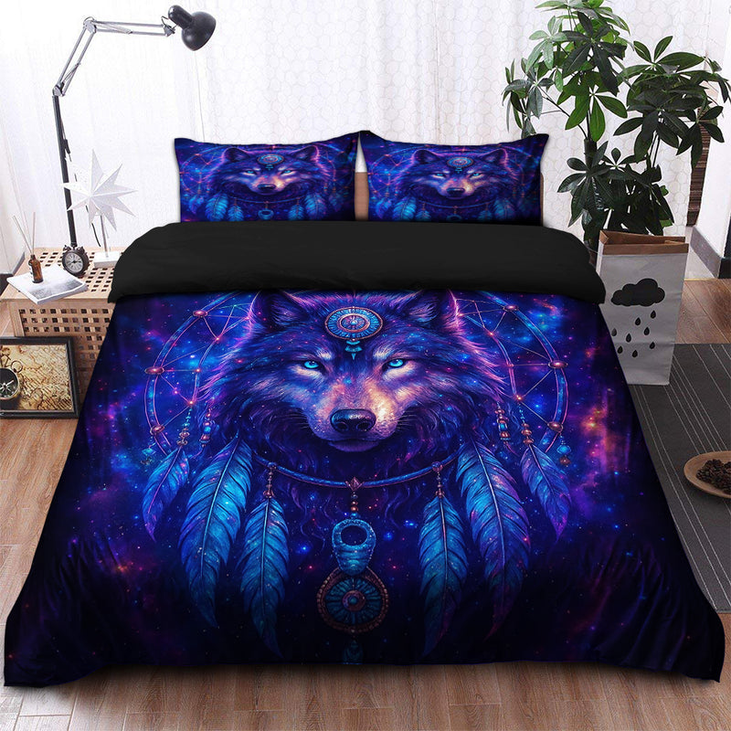 Gurardian Dreamcatcher Wolf Bedding Set