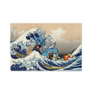 Gyarados Magikarp The Great Wave Japan Pokemon Jigsaw Puzzle