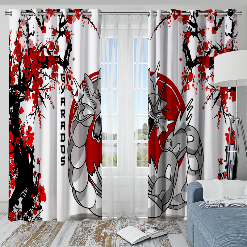 Gyarados Pokemon Japan Style Window Curtain