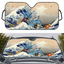 Gyarados Magikarp The Great Wave Japan Pokemon Custom Car Windshield Sunshades